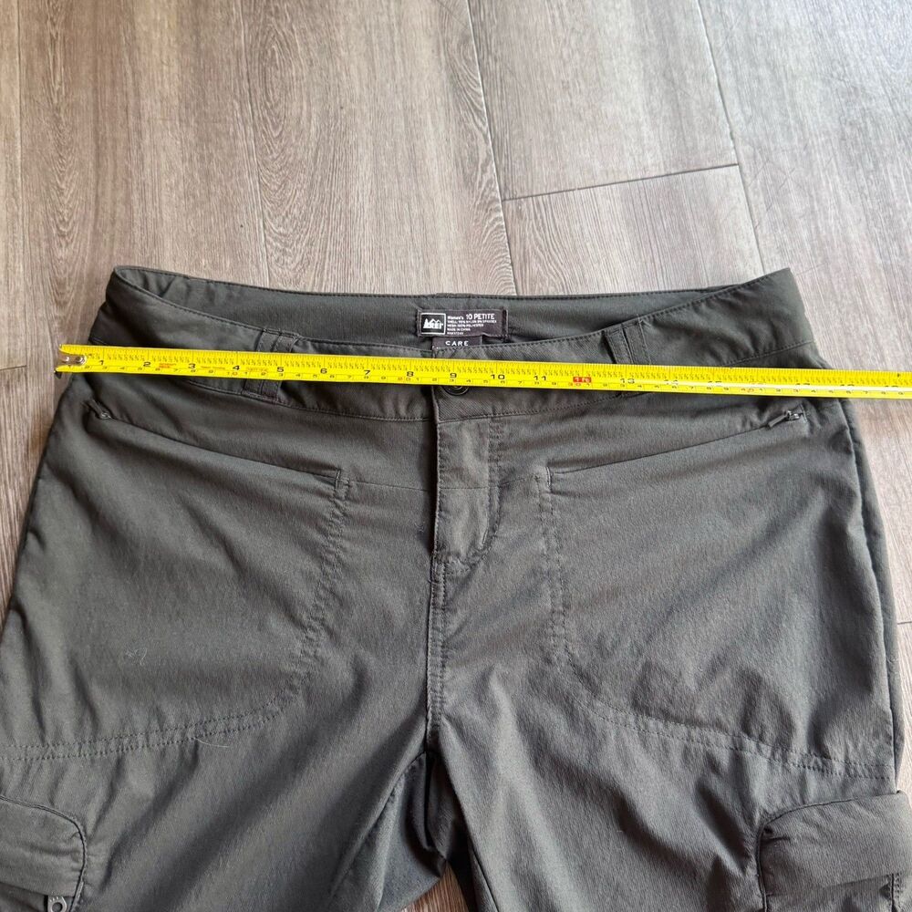 REI Co-Op Women Sz 10P Pants Gorpcore Convertible Olive Green Outdoor Hike Cargo - Picture 10 of 11